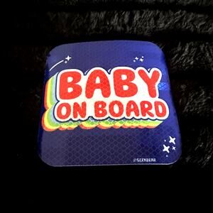 Baby on Board Magnetic Car Decal NEW